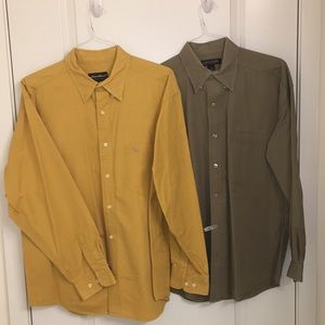 TWO MEN’S BUTTON DOWN DRESS SHIRTS